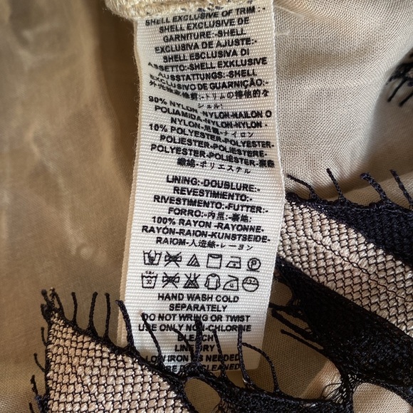 Free People Black Art Deco Lace Mini Dress - Picture 8 of 15